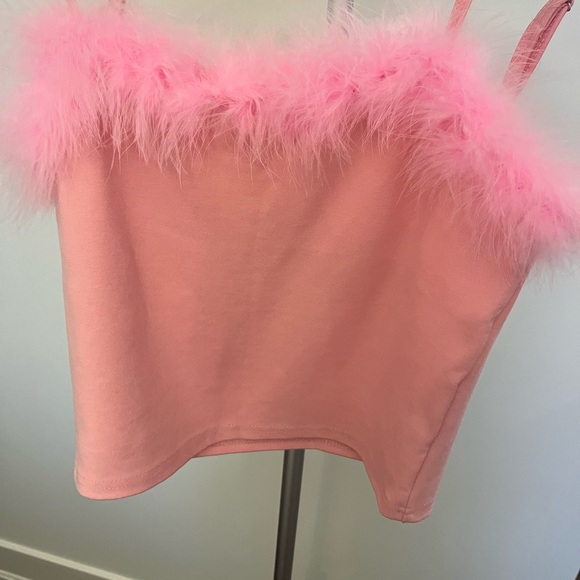 Barbie Pink Feather Tank Top - Picture 8 of 9